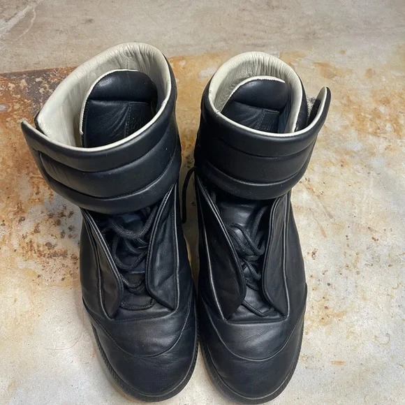 Maison Martin Margiela Black “Future” High-Top Sneakers - Picture 2 of 6